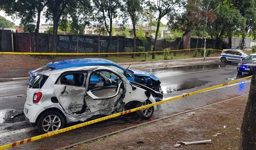 Influenceri care circulau cu viteză într-un Lamborghini și filmau prin Roma au provocat moartea unui copil de 5 ani
