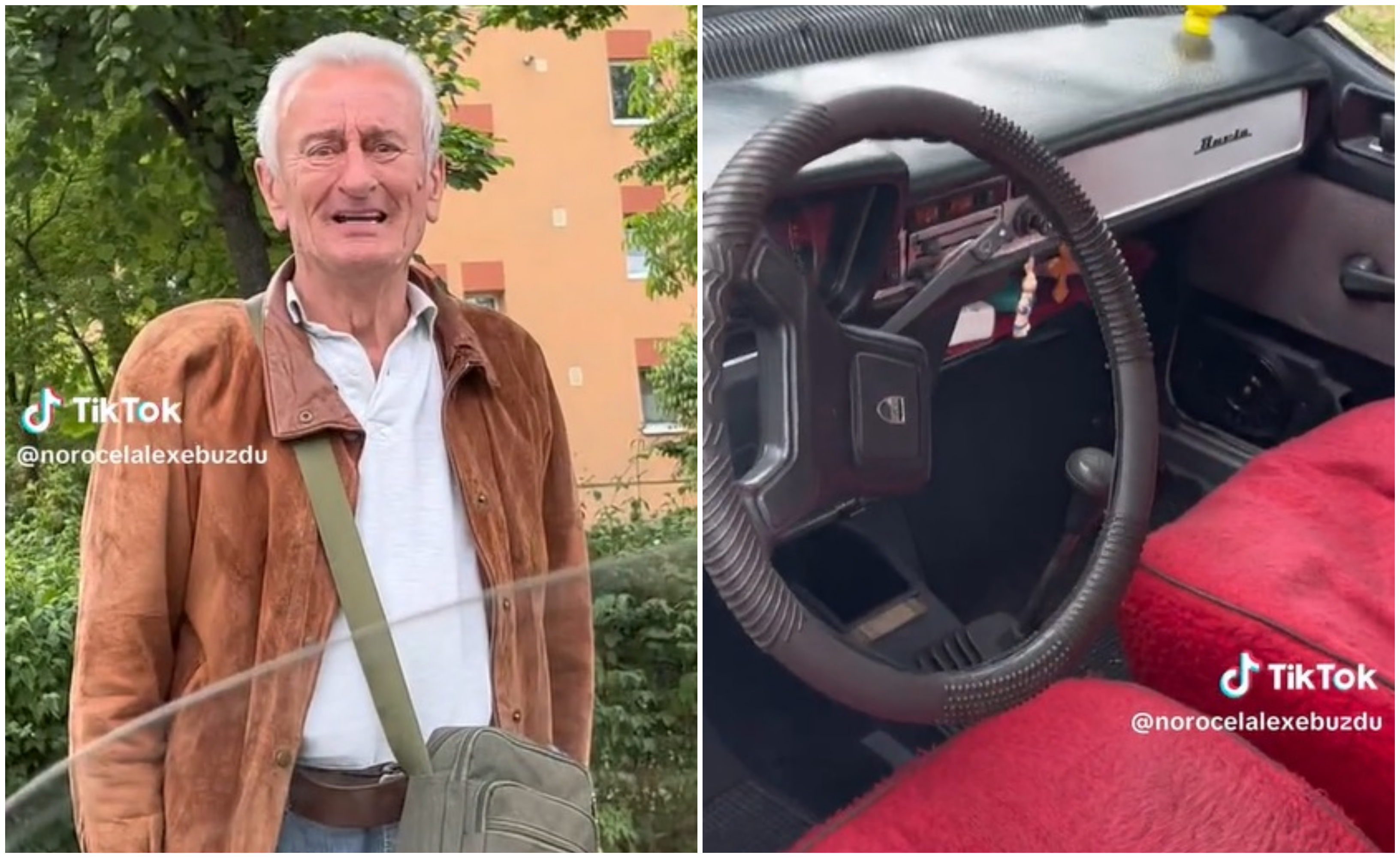 Povestea lui nea' Vasile, bărbatul care a plâns când s-a despărțit de Dacia pe care o avea de 34 de ani. "A fost ca și copilul nostru"