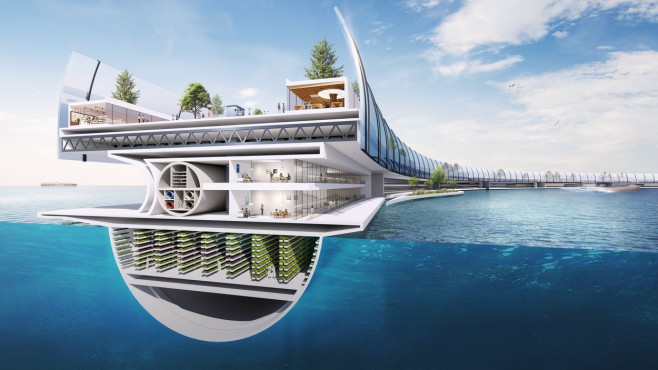 Japanese Firm Unveils Plan For Floating Medical City That Adapts To Climate Change