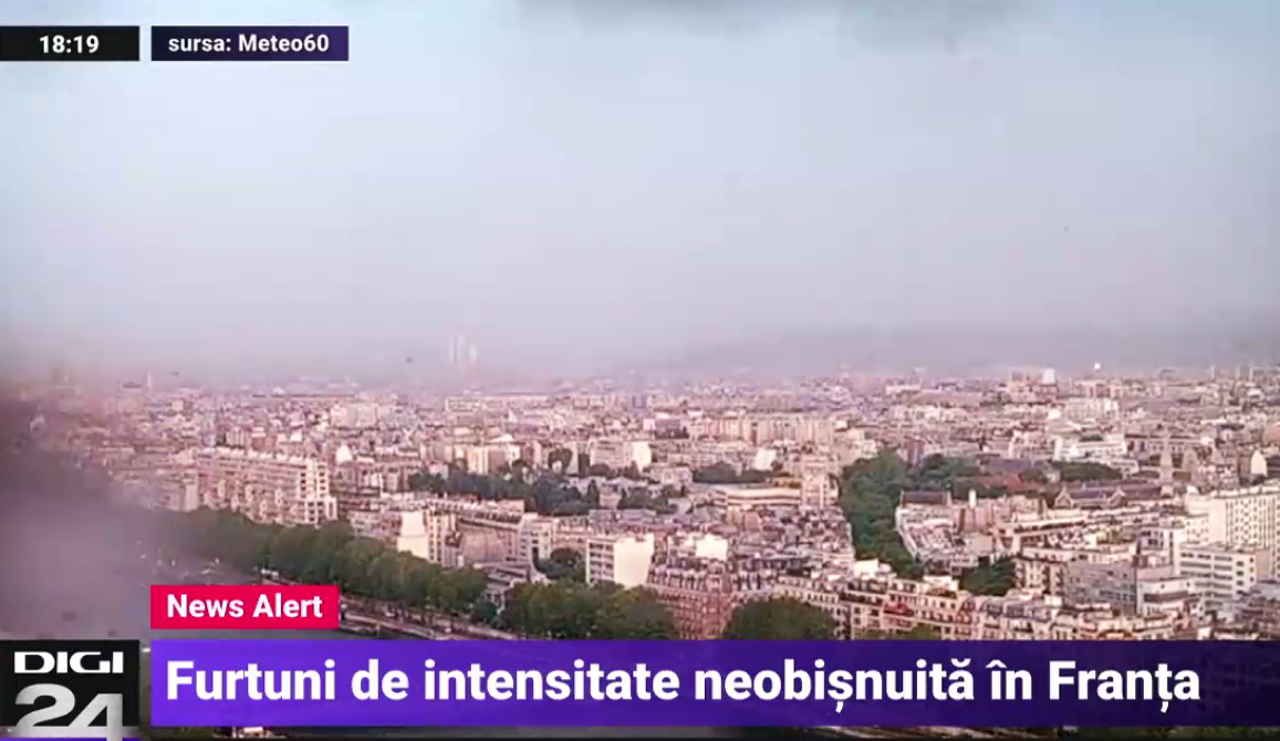 VIDEO. Imagini cu fenomene meteo extreme în Franța