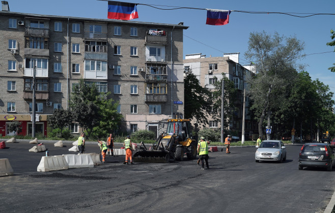 stradă din Mariupol