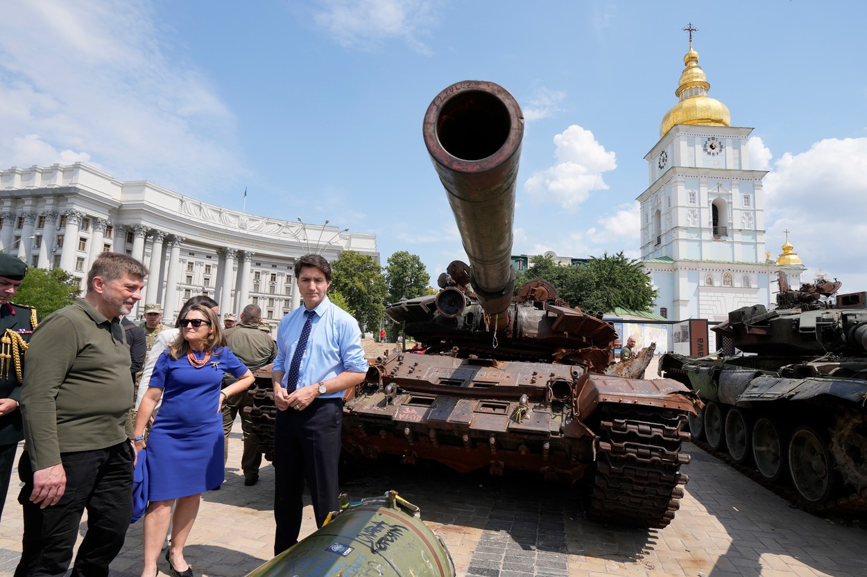 Justin Trudeau a făcut o vizită la Kiev pentru a-și arăta sprijinul față de Ucraina