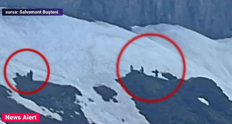 5 turiști au rămas blocați pe traseu spre Vârful Omu într-o zonă cu zăpadă. Erau încălțați în adidași