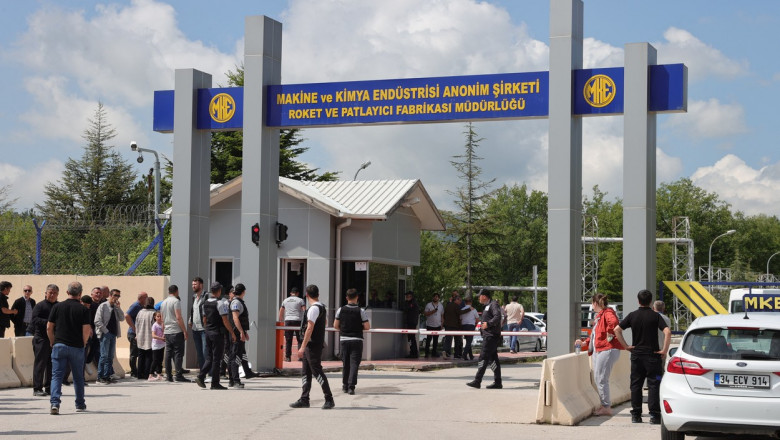 intrarea in fabricca de explozibili din turcia unde a avut loc o explozie