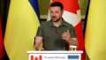 Volodimir Zelenski, președintele Ucrainei, susține o conferință de presă la Kiev, pe 10 iunie 2023.