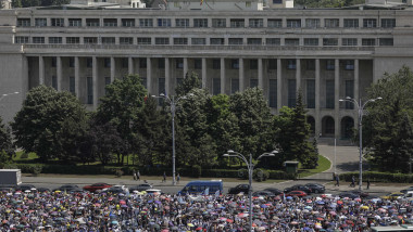 Protest organizat de mai multe sindicate din domeniul educatiei, in Bucuresti, 25 mai 2023.