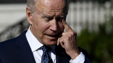 Președintele SUA Joe Biden participă la un eveniment în aer liber la Casa Albă, în Washington, pe 18 octombrie 2023.