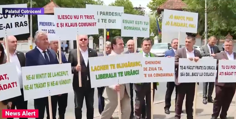 Ludovic Orban și-a dus partidul la poarta lui Iohannis: „Te-ai făcut frate cu dracu, Să-i dai bacu` lui Ciolacu!”