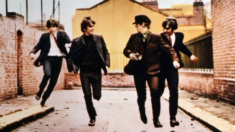 A Hard Day s Night, aka: Yeah Yeah Yeah, Großbritannien 1964, Regie: Richard Lester, Darsteller: The Beatles: John Lenn
