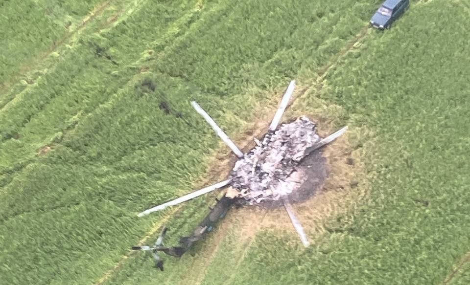 Imagini cu avionul și elicopterele rusești doborâte de mercenarii Wagner în războiul de o zi cu Rusia