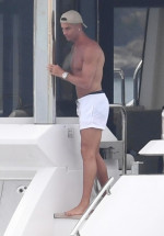 *EXCLUSIVE* Portuguese football star Cristiano Ronaldo enjoys family time aboard a yacht in Sardinia