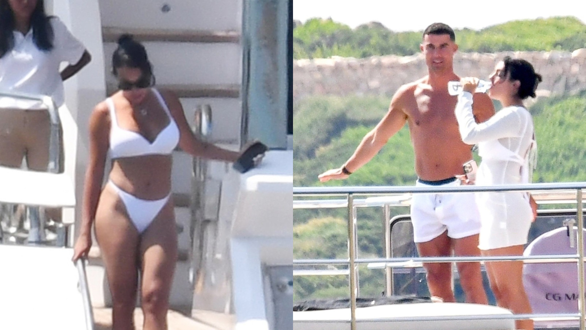 Cum au fost surprinși Ronaldo și iubita lui, Georgina, în vacanța pe care și-o petrec pe iaht, în Sardinia