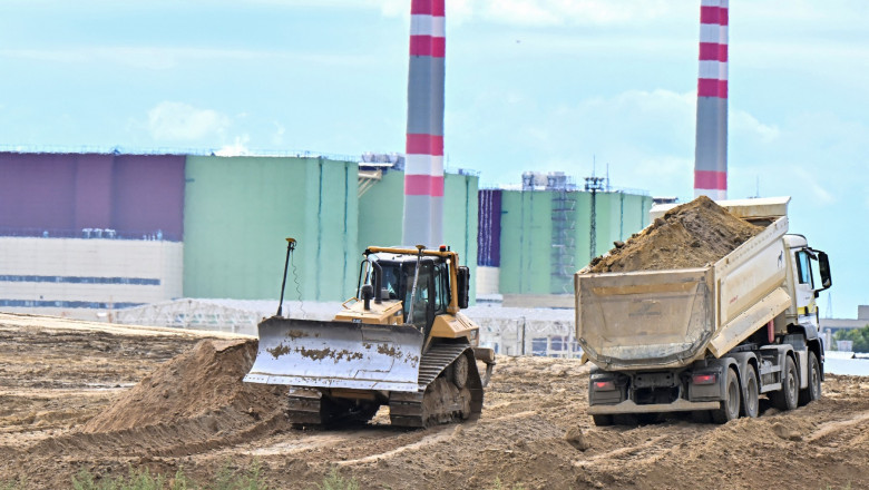 centrala nucleara paks excavator buldozer lucrari