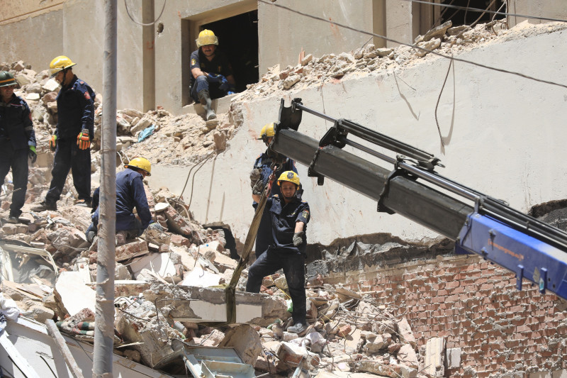 13-storey building collapse in Alexandria
