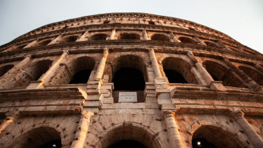 View of historic Colosseum