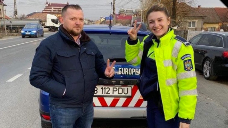 Ana Maria Ghiran și Lucas Eduard, de la Poliția Cluj-Napoca