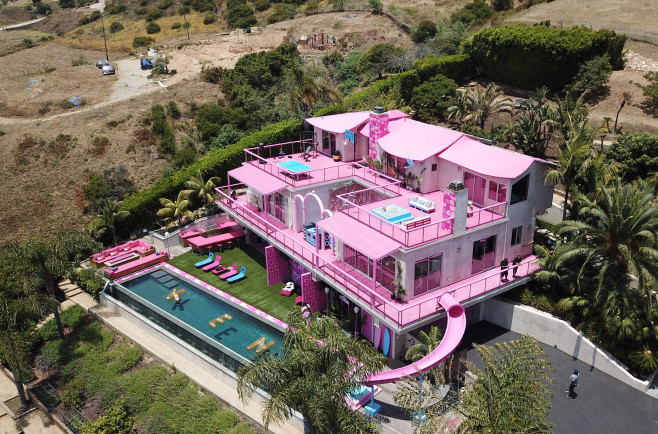 GENERAL VIEW: Malibu Barbie Dream House Located in Malibu California