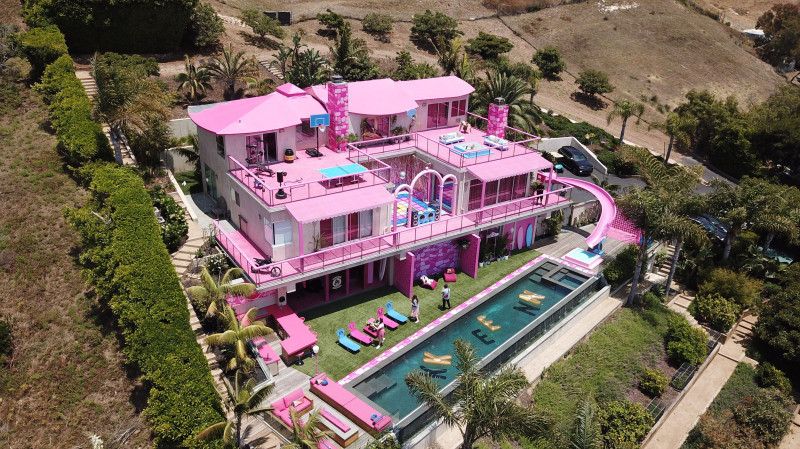 GENERAL VIEW: Malibu Barbie Dream House Located in Malibu California