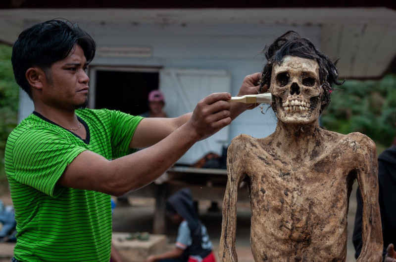 Manene ritual in Nort Toraja, Indonesia - 25 Aug 2020