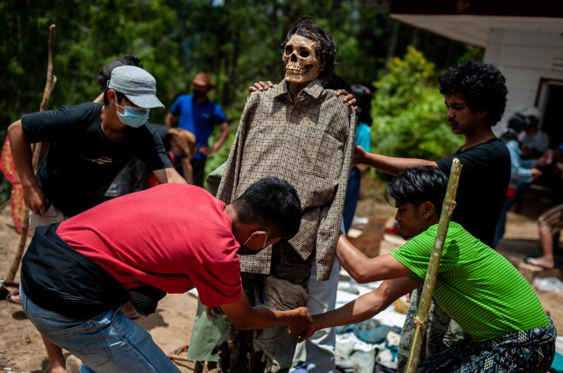 Manene ritual in Nort Toraja, Indonesia - 25 Aug 2020