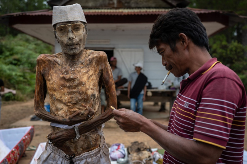 Manene ritual in Nort Toraja, Indonesia - 25 Aug 2020