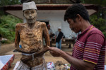 Manene ritual in Nort Toraja, Indonesia - 25 Aug 2020