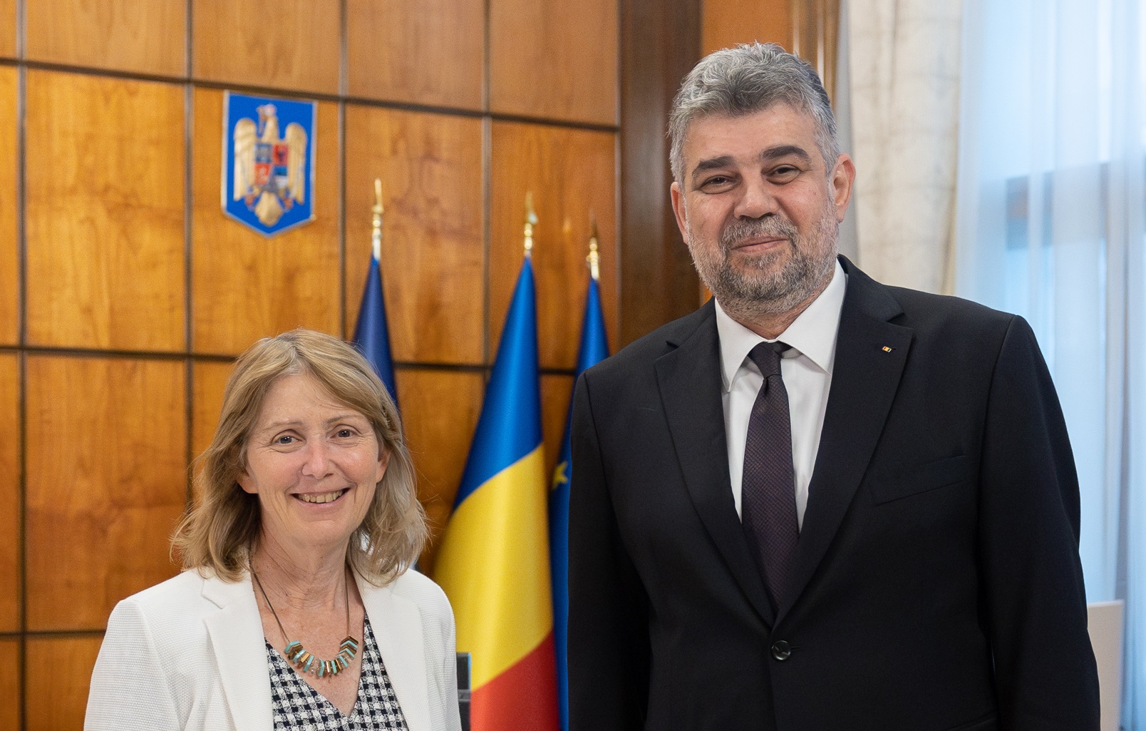 Marcel Ciolacu s-a întâlnit cu ambasadoarea SUA la București: Avem un mediu economic și un cadru fiscal stabil și predictibil