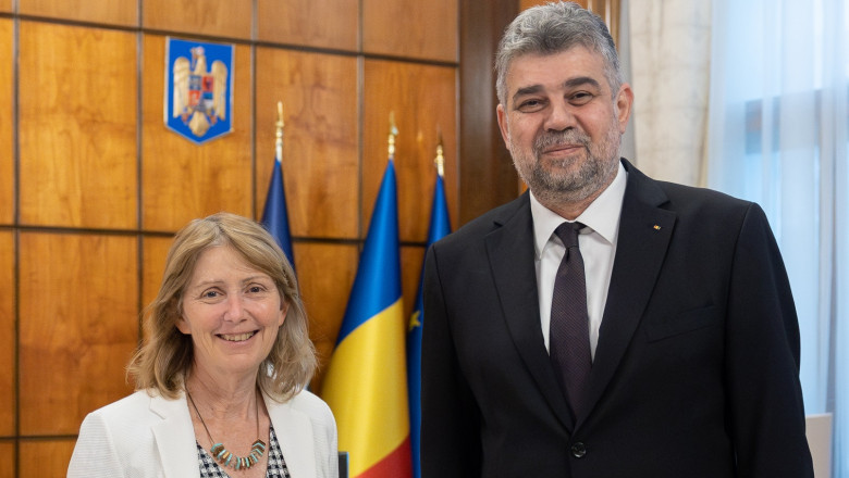 Premierul Marcel Ciolacu s-a întâlnit astăzi, la Palatul Victoria, cu ambasadoarea Statelor Unite în România, Kathleen Kavalec.