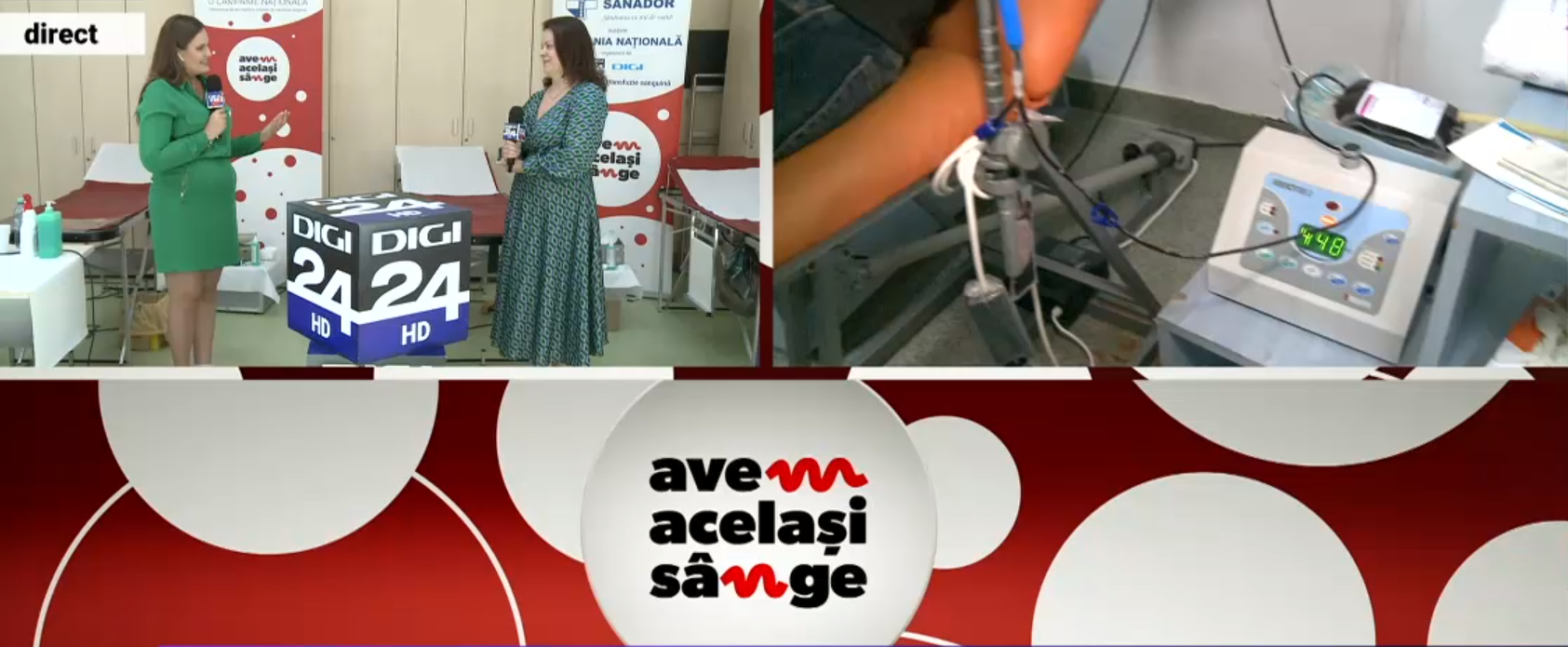 Peste 3.000 de români au fost până acum donatori pentru viață în cadrul campaniei Digi24 „Avem același sânge”