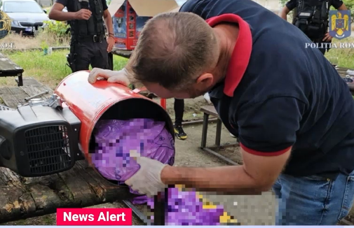 Aproape 6 kilograme de cannabis, descoperite de polițiștii din Timiș într-un compresor de aer trimis prin colet din Spania