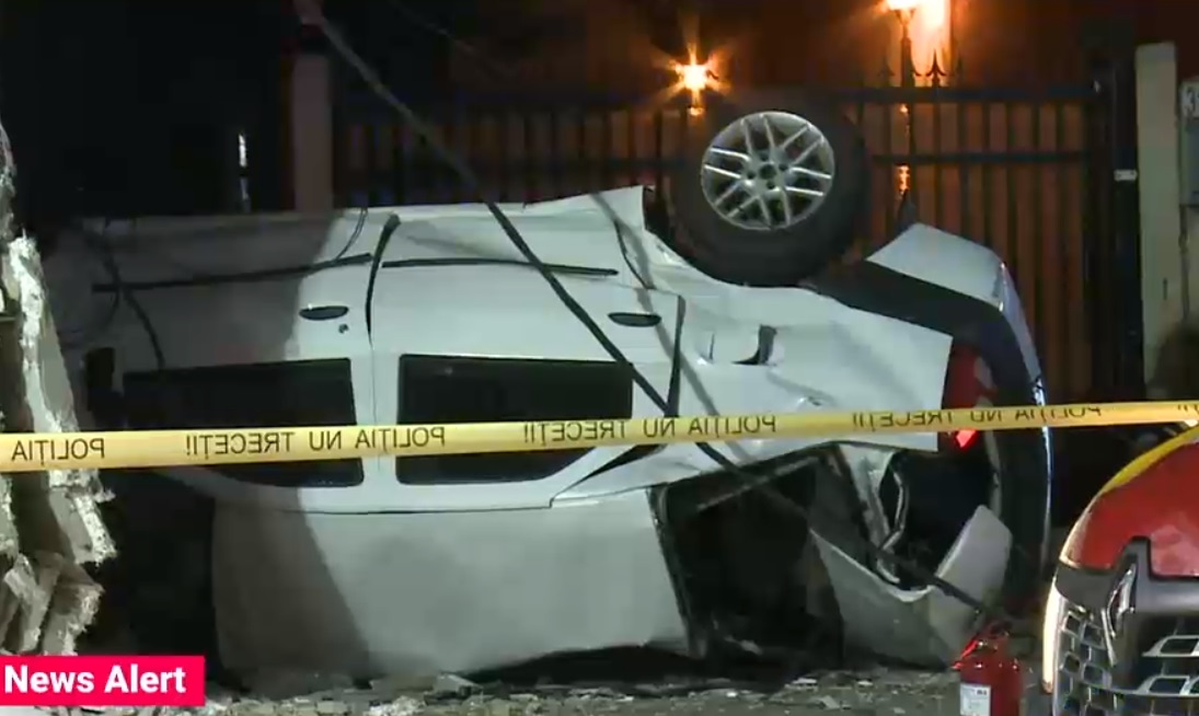 Accident grav lângă București. Un bărbat de 21 de ani și o tânără de 19 au murit după ce mașina lor s-a răsturnat