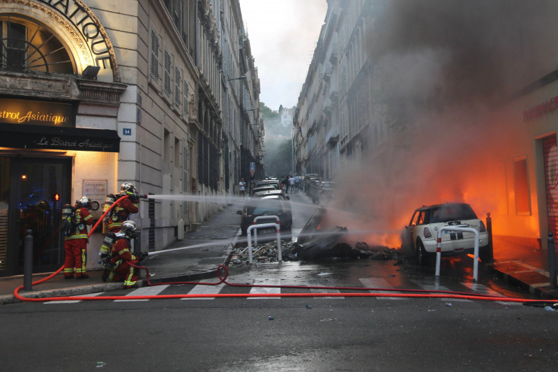 Marseille Night Unleashed - Chaos and Resilience