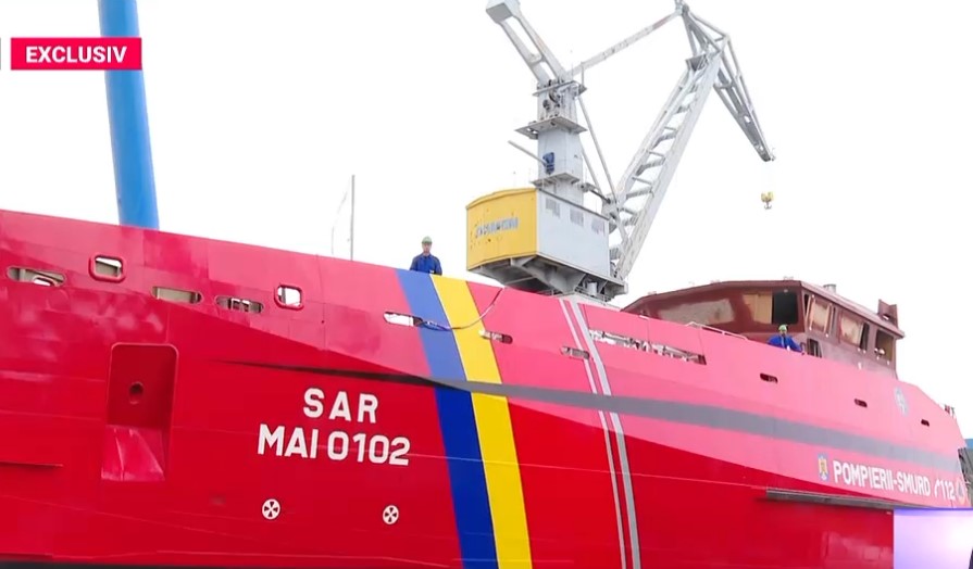 Premieră în România. Pompierii primesc nave-mamut pentru misiuni pe mare