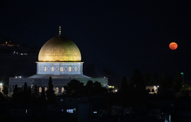 MIDEAST JERUSALEM FULL MOON