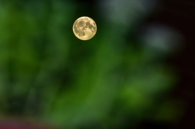 Super full Buck Moon in Srinagar, India - 03 July 2023