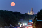 Supermoon over Cologne