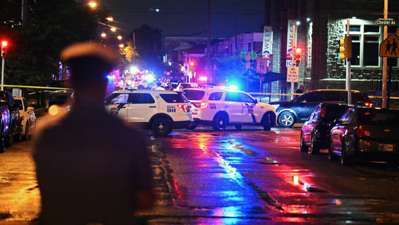 masini de politie la locul unui atac armat in sua