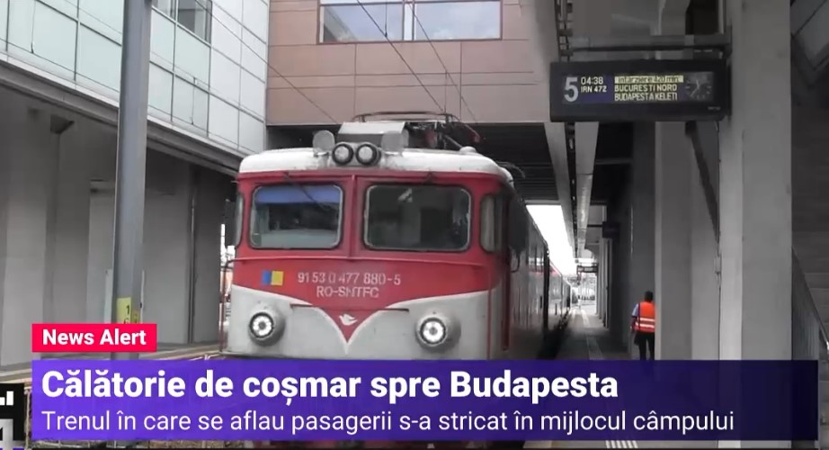„Colindam toată Germania în timpul ăsta”. Coșmar pentru pasagerii unui tren București-Budapesta, blocat cu orele în câmp