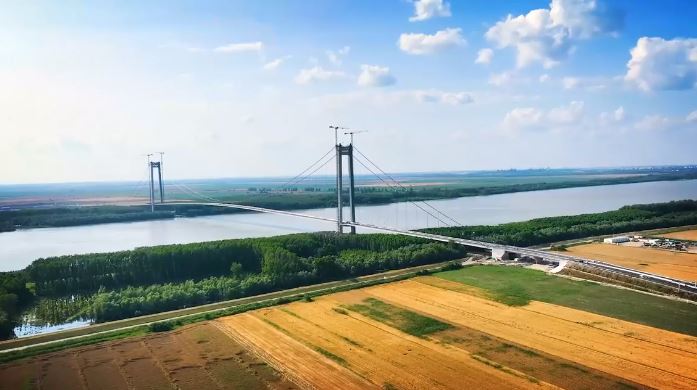 Cum arată celebrul pod de la Brăila, cu o zi înainte de inaugurare