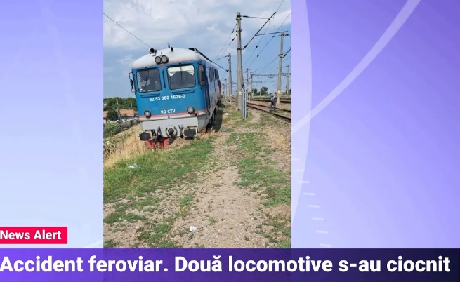 Un nou accident feroviar în Roșiori Nord, în aceeași stație unde în martie un tren de călători a lovit un marfar