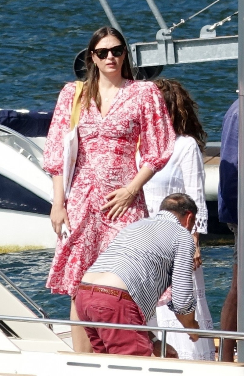 *EXCLUSIVE* WEB MUST CALL FOR PRICING - Former Russian Tennis Player Maria Sharapova pictured with friends enjoying their summer holiday in Lake Como, Italy.** STRICTLY NOT AVAILABLE FOR ONLINE SUBSCRIPTION DEALS **