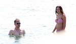 *PREMIUM-EXCLUSIVE* *MUST CALL FOR PRICING* *WEB EMBARGO UNTIL 18:55 HRS UK TIME ON 06/07/23* Hollywood actor Matt Damon packs on the PDA with his wife Luciana Bozan Barroso while enjoying a day at the Paraga beach, at Tasos Taverna, in Mykonos.