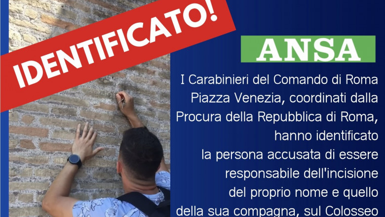 Turistul care a scrijelit pe Colosseum „Ivan+Haley 23” este un instructor de fitness bulgar