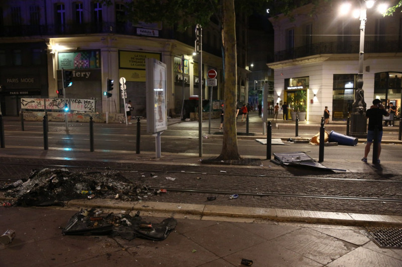 Demonstration asking for justice for Nahel in Marseille