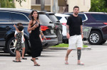 EXCLUSIVE: Lionel Messi and his wife Antonella start adjusting to life in America as they take their three sons to a Miami supermarket