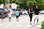 EXCLUSIVE: Lionel Messi and his wife Antonella start adjusting to life in America as they take their three sons to a Miami supermarket