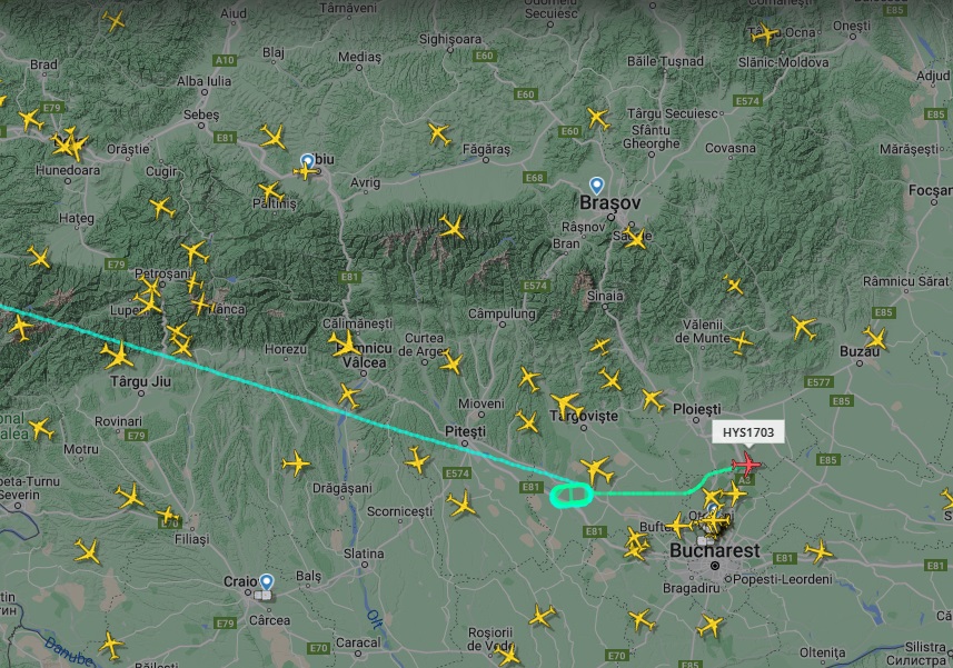 Un avion care a decolat de la Timișoara spre Tunisia a fost redirecționat la București
