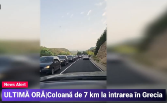 Românii ignoră codul roșu de caniculă din Grecia. Coada de mașini în vama de la Makaza a ajuns la 7 kilometri