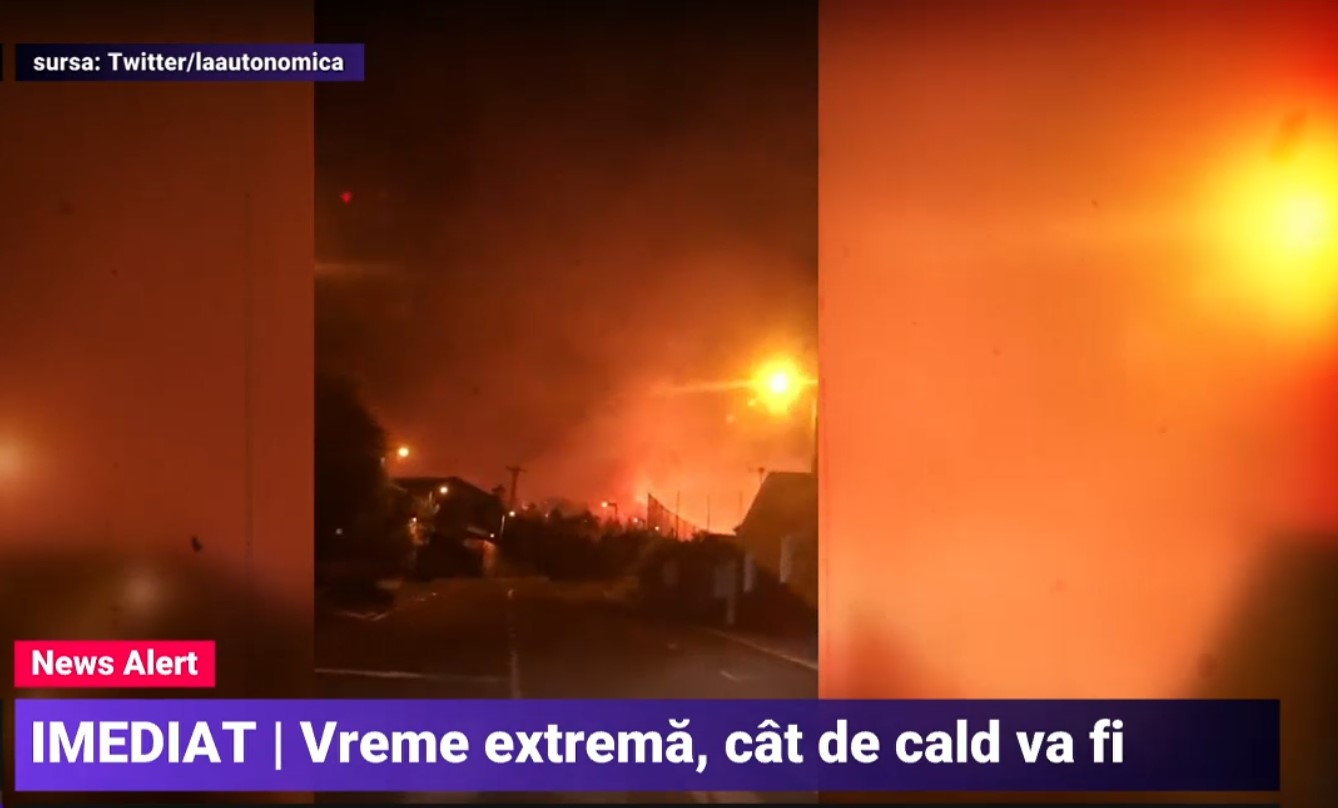 Imagini apocaliptice în insula La Palma. Peste 500 de oameni au fost evacuați din cauza unui incendiu de vegetație