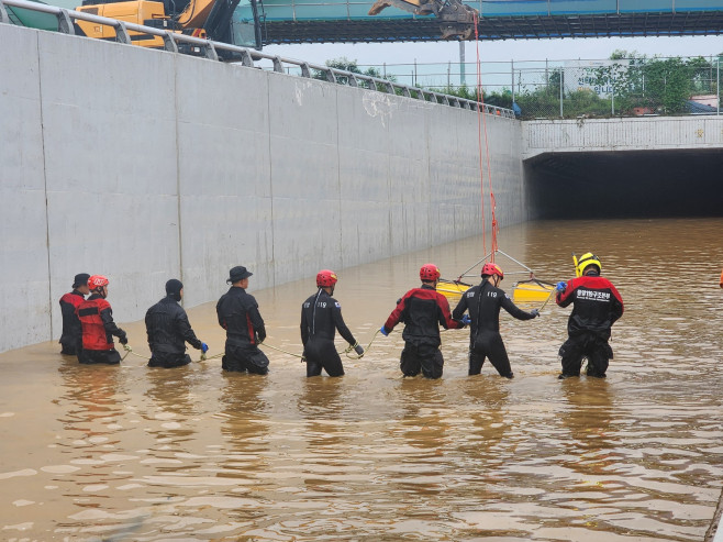 Inundații devastatoare în din Coreea de Sud. Foto Profimedia (3)